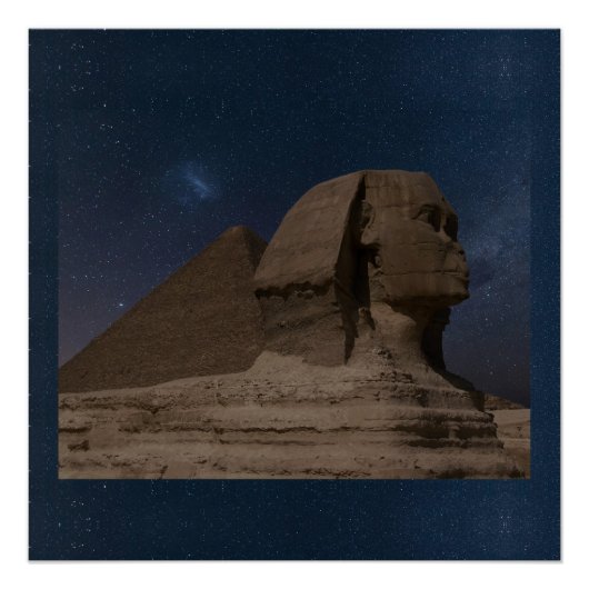 Poster Sphinx Egypte Statues géantes antiques Bâtiment de (Devant)