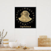 Poster Sphinx égyptien (Cuisine)