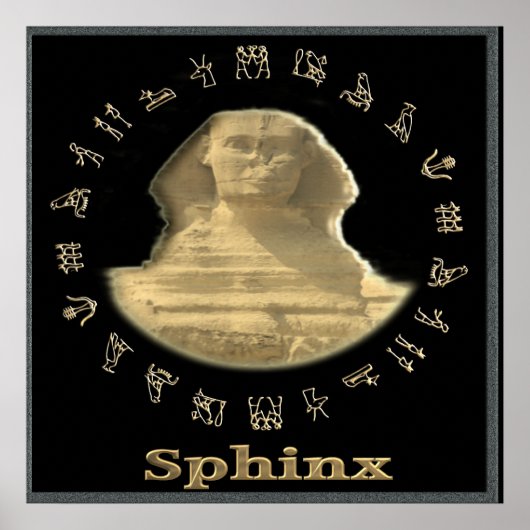 Poster Sphinx égyptien (Devant)