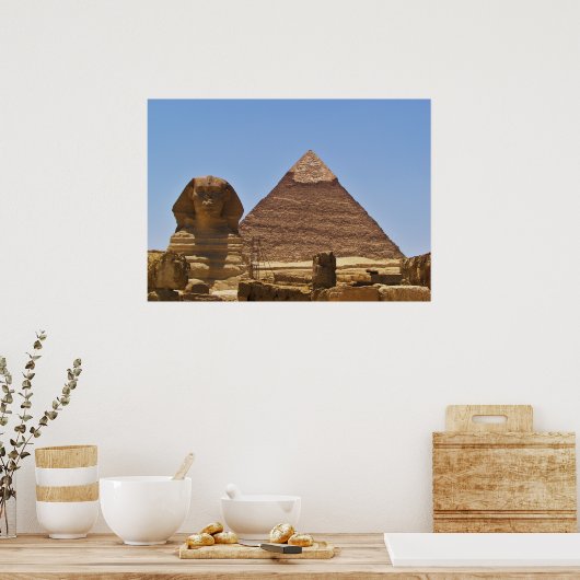Poster Sphinx Et Pyramide (Cuisine)