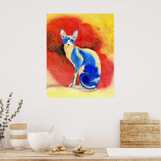 Poster Sphynx Chat n° 1 Imprimer (Cuisine)