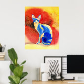 Poster Sphynx Chat n° 1 Imprimer (Bureau à domicile)