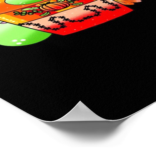 Poster Spice Citrouille crémeuse Latte Saison (Coin)