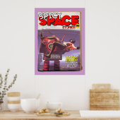 Poster Spicy Space Stories Fake Pulp Cover Print (Cuisine)