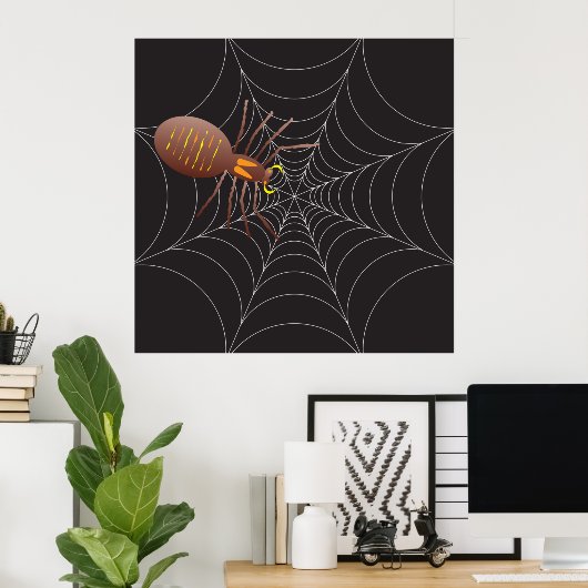 Poster Spider Et Spider Web (Bureau à domicile)