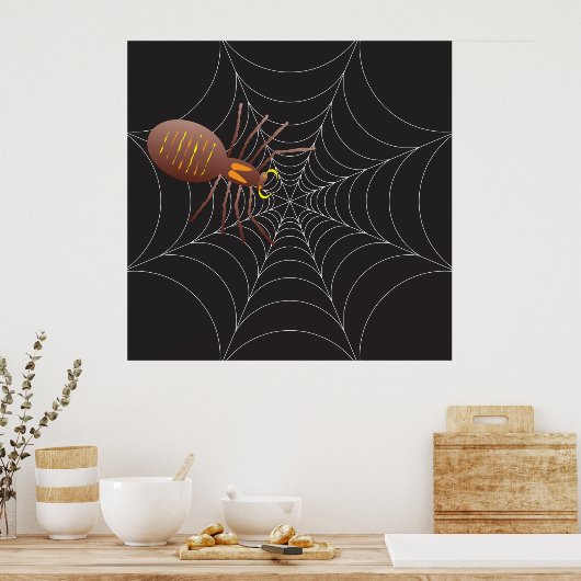 Poster Spider Et Spider Web (Cuisine)