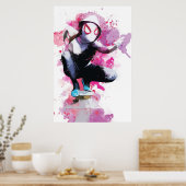 Poster Spider-Gwen - Art scintillant (Cuisine)