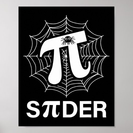 Poster Spider Pi Spider Science Math Enseignant Funny Spi (Devant)