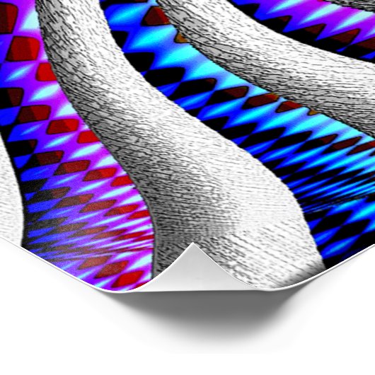 Poster Spider psychédélique... (Coin)