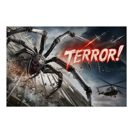 Poster Spider Terror 02 Perfect Poster (Voorkant)