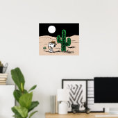 Poster Spike dans un désert illuminé par la Lune (Bureau à domicile)