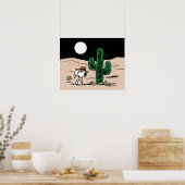 Poster Spike dans un désert illuminé par la Lune (Cuisine)