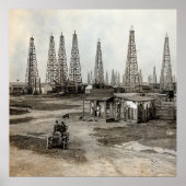 Poster Spindletop Oil field - Texas 1902 (Devant)