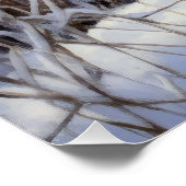 Poster Spinone Italiano Laisser Neige Noël (Coin)