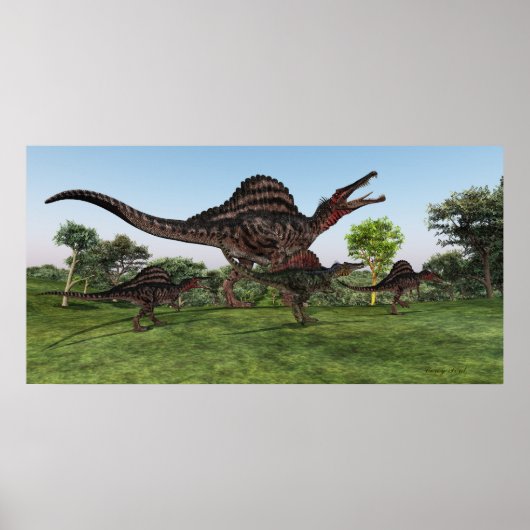 Poster Spinosaurus Mère Imprimer (Devant)