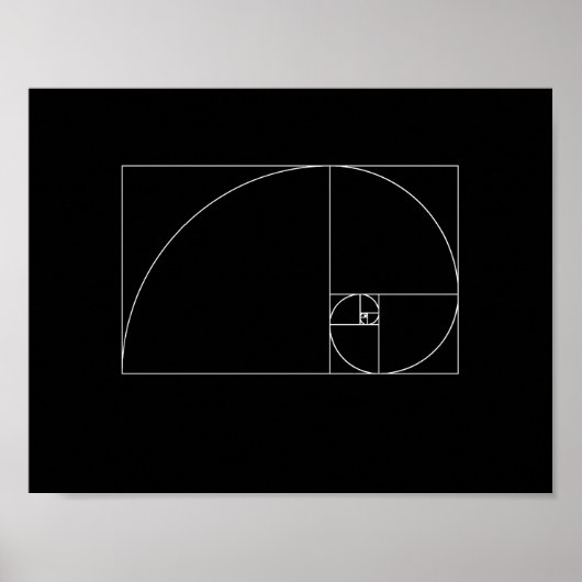 Poster Spiral de Fibonacci (Devant)