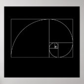 Poster Spiral de Fibonacci (Devant)