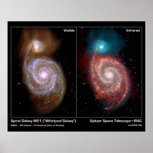 Poster Spiral Galaxy M51 Whirlpool Galaxy Poster/Imprimer (Devant)