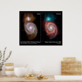 Poster Spiral Galaxy M51 Whirlpool Galaxy Poster/Imprimer (Cuisine)