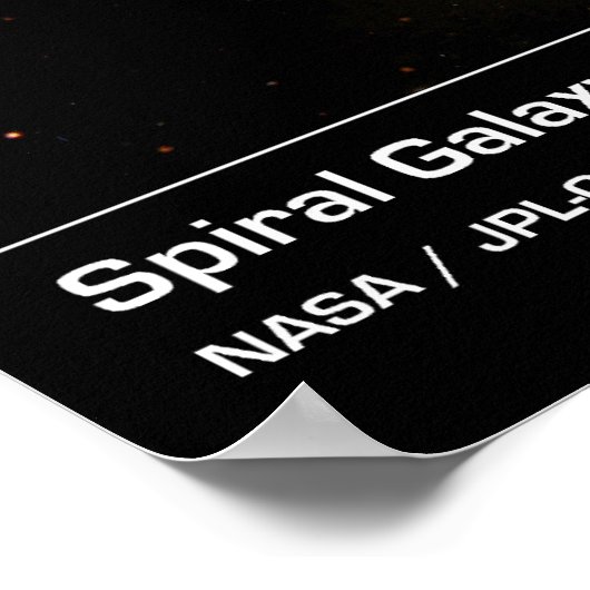 Poster Spiral Galaxy M51 Whirlpool Galaxy Poster/Imprimer (Coin)