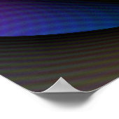 Poster Spiral Labyrinthe en bleu orange et rose (Coin)