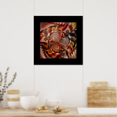 Poster Spiral Mandala (Cuisine)