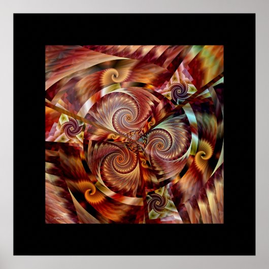 Poster Spiral Mandala (Devant)