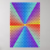 Poster Spiral Multiplication Table - Hexagon (Devant)