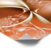 Poster Spiral Pêches et Crème (Coin)