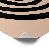 Poster Spiral pétroglyphe tribale art populaire antique (Coin)