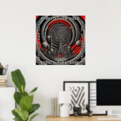 Poster Spiral Sortir Continuer - Outil Art Rétro (Bureau à domicile)