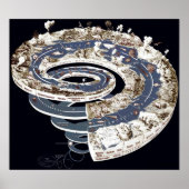 Poster Spirale Ancienne En Noir (Devant)