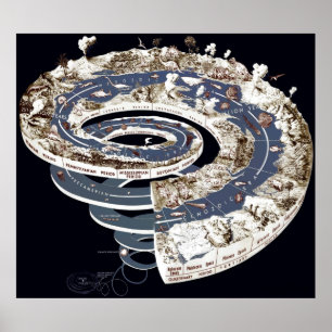 Poster Spirale Ancienne En Noir