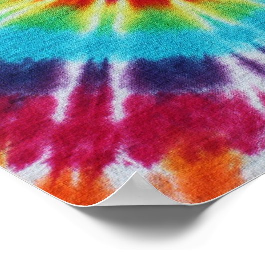 Poster Spirale arc-en-ciel (Coin)