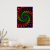 Poster Spirale arc-en-ciel (Cuisine)