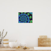 Poster Spirale bleue (Cuisine)