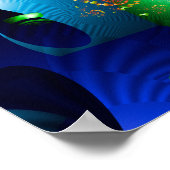 Poster Spirale cardiaque multicolore (Coin)