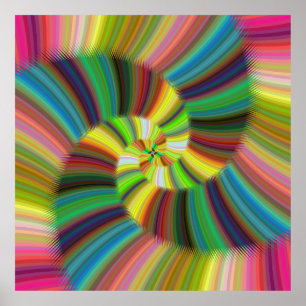 Poster spirale colorée