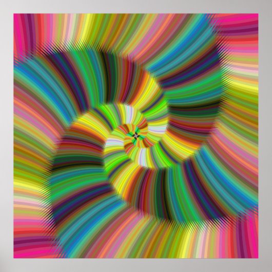 Poster spirale colorée (Devant)