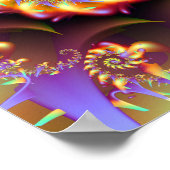 Poster Spirale d'art fractal (Coin)