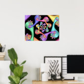 Poster Spirale de cuillères (Bureau à domicile)