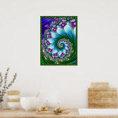 Poster Spirale de Fleur de Mer (Cuisine)