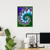 Poster Spirale de Fleur de Mer (Bureau à domicile)