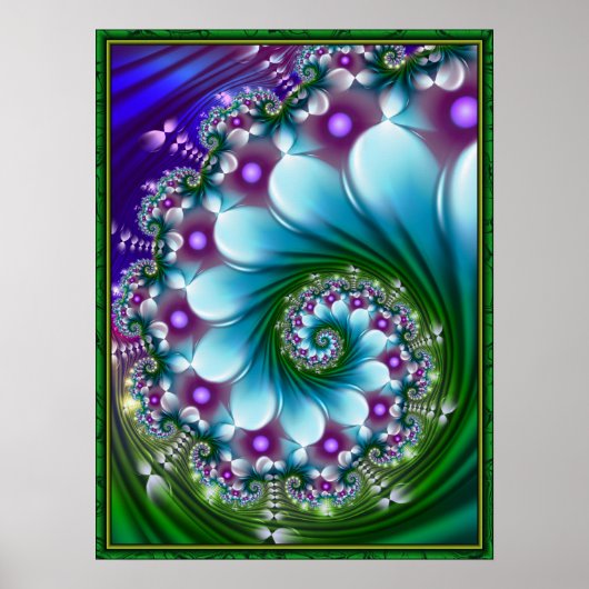 Poster Spirale de Fleur de Mer (Devant)