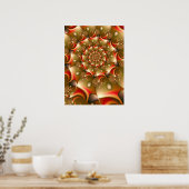 Poster Spirale de Haricots Dorés (Cuisine)
