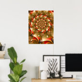 Poster Spirale de Haricots Dorés (Bureau à domicile)