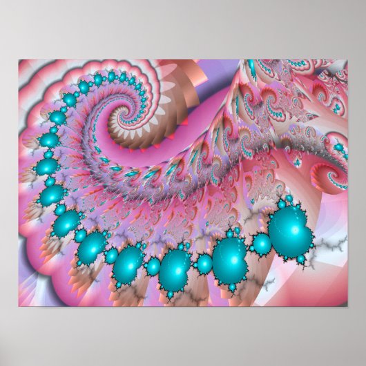 Poster Spirale de Mandelbrot (Devant)