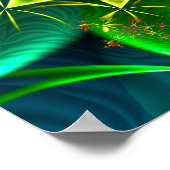 Poster Spirale de mer verte (Coin)