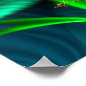 Poster Spirale de mer verte (Coin)