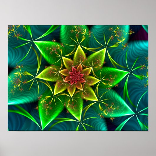 Poster Spirale de mer verte (Devant)